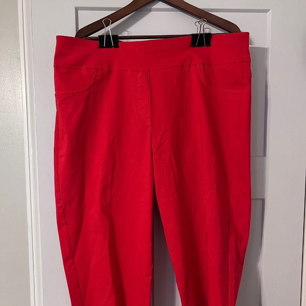 Tomato Red Capri Pants by Ruby Rd. Woman